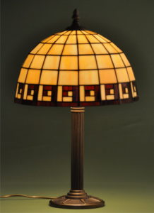 Barna - vajszínű tiffany lámpa